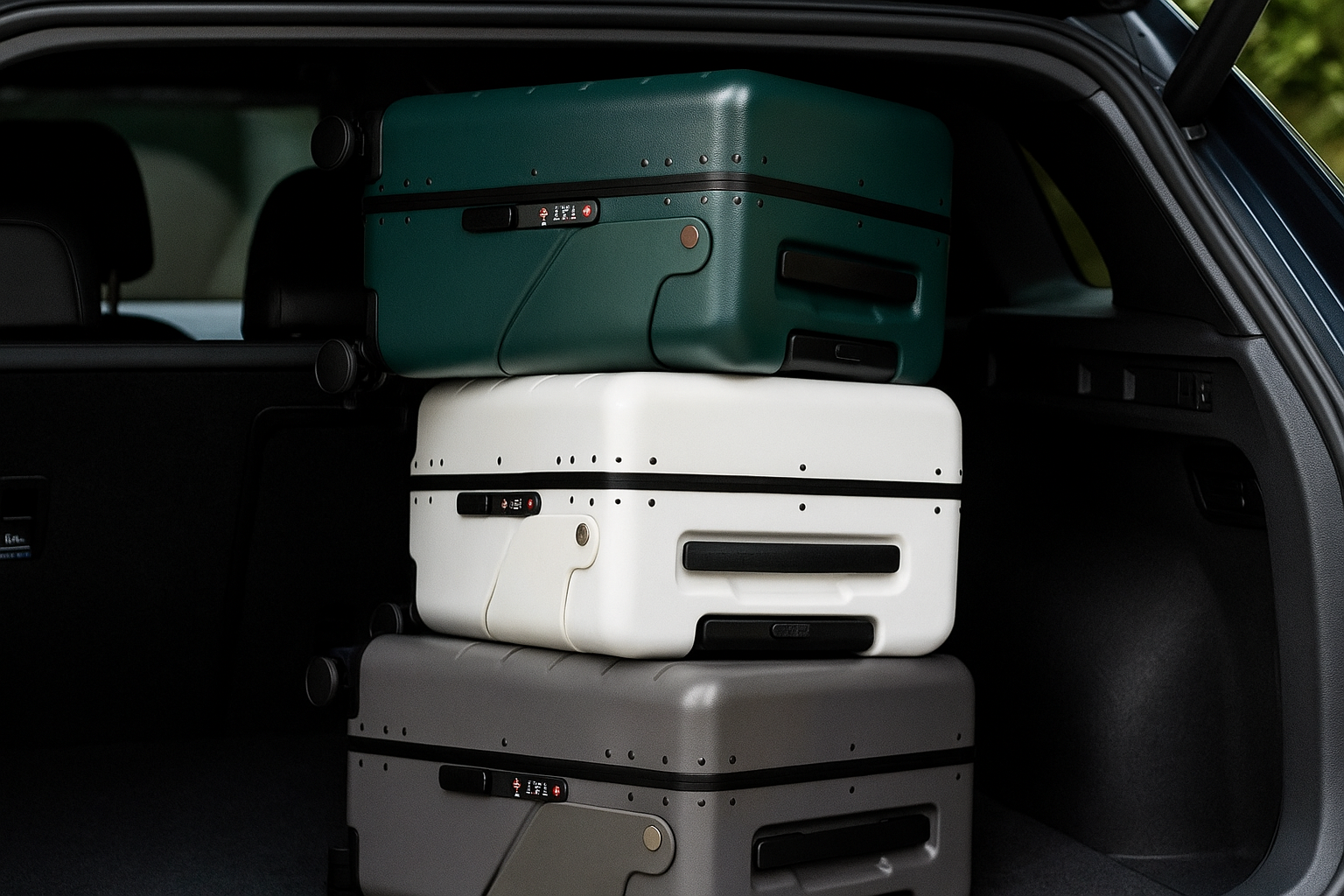 Kendi Premium Carry On Cabin Suitcase with Built-in Seat
