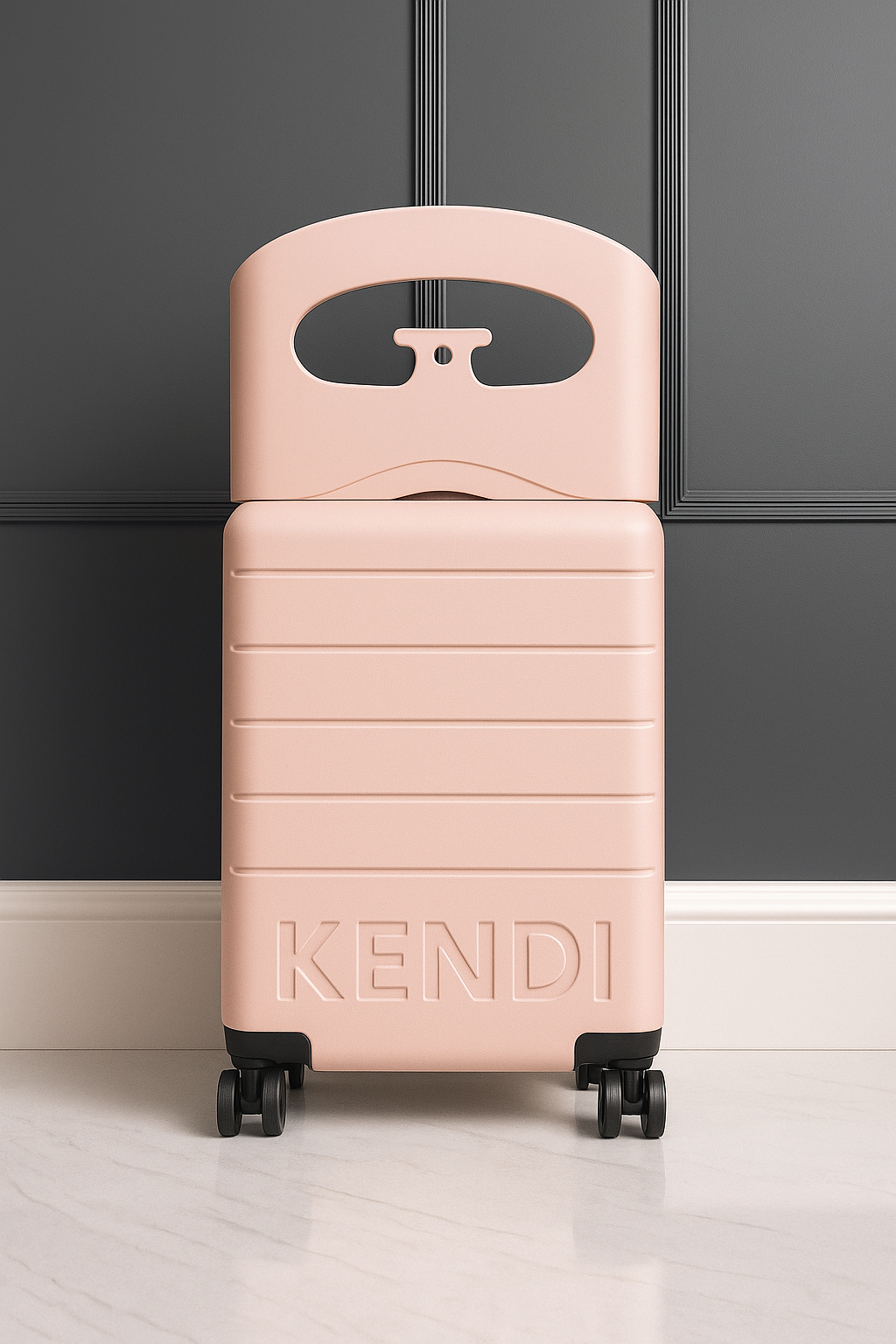 Kendi Premium Carry On Cabin Suitcase with Built-in Seat