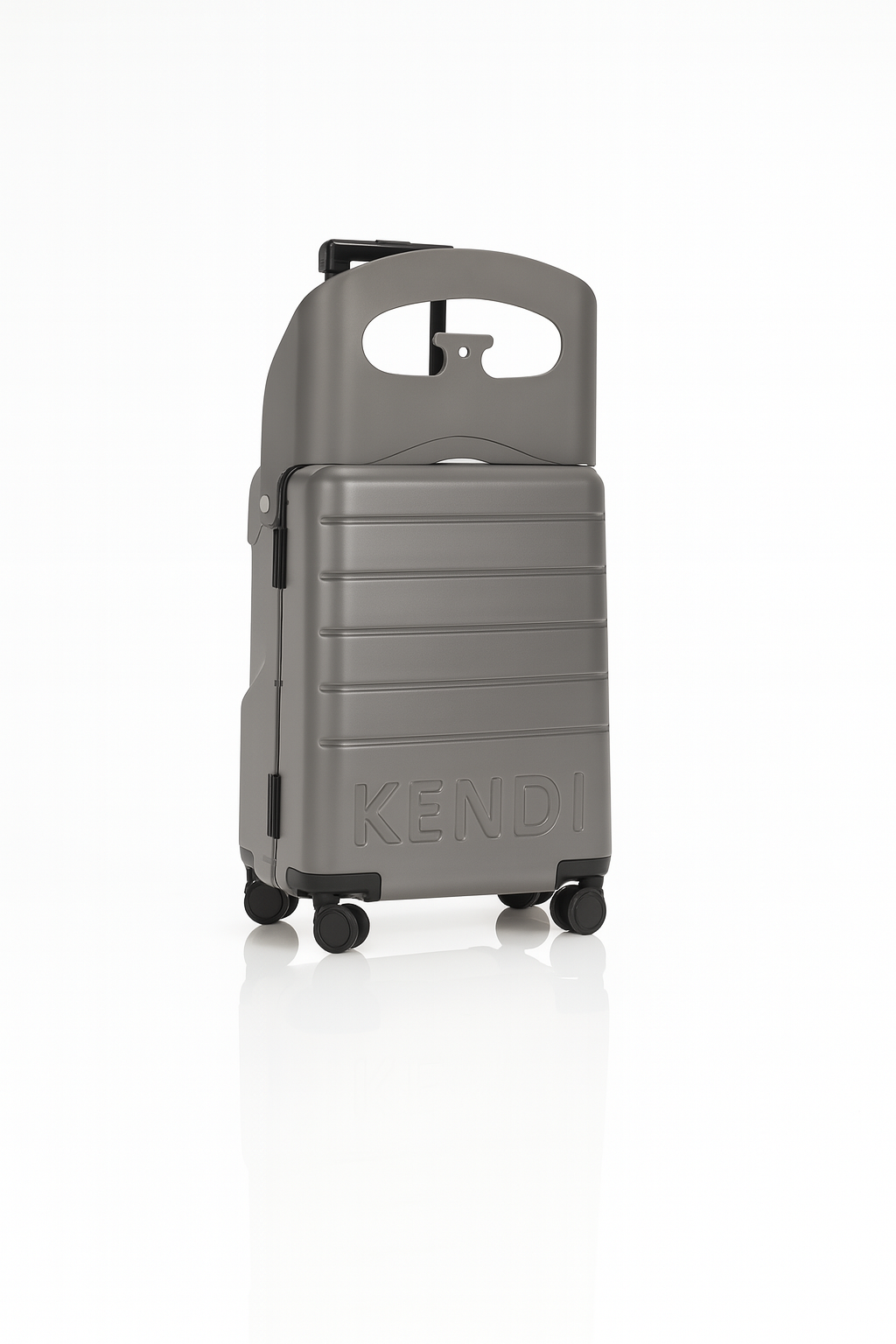 Kendi Ride On Cabin Suitcase with Seat for Kids and Adults Charcoal Grey