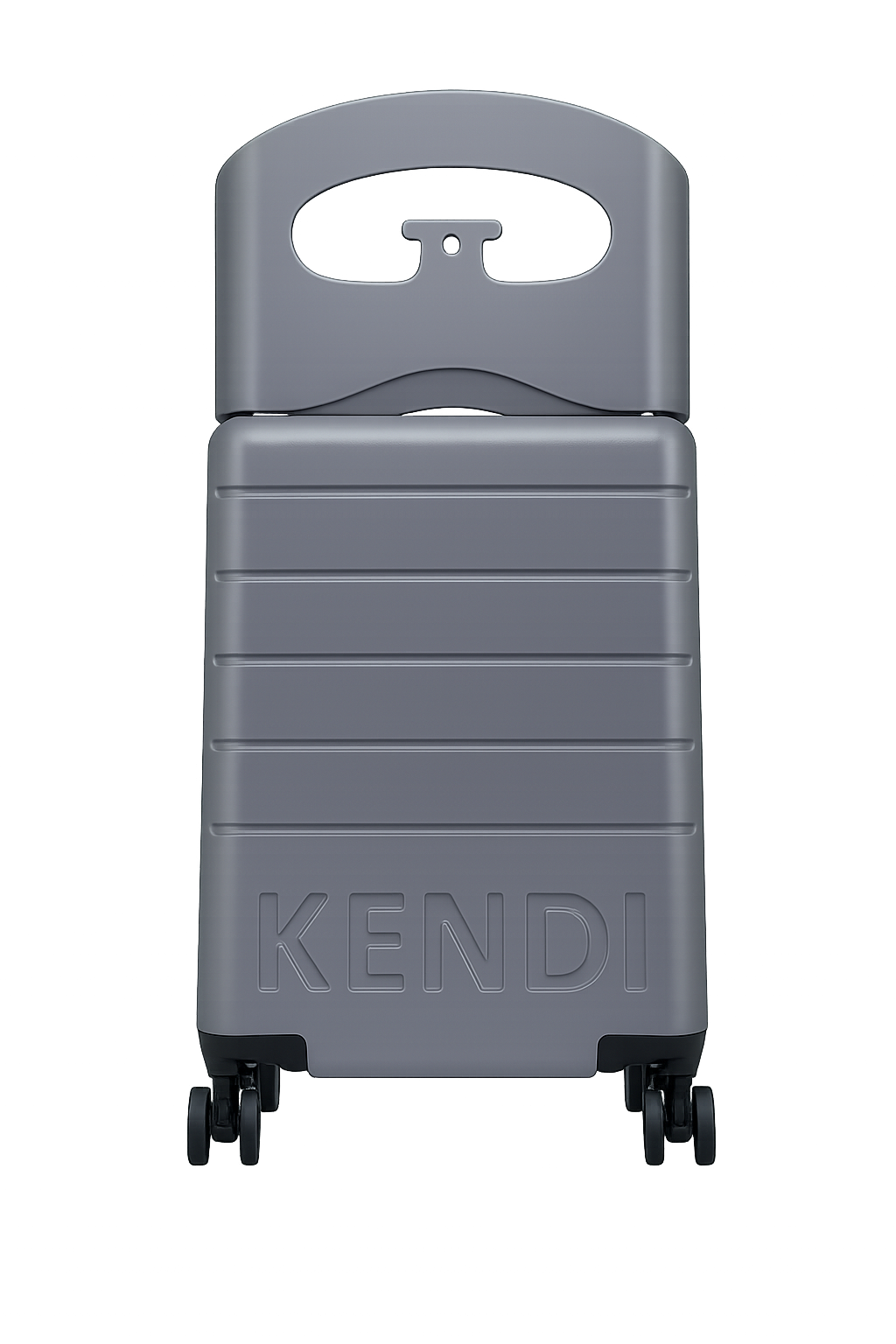 Kendi Ride On Cabin Suitcase with Seat for Kids and Adults Charcoal Grey