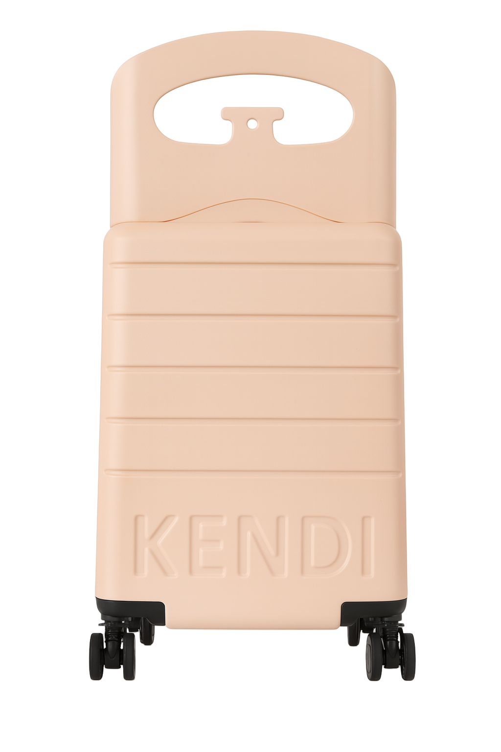 Kendi Premium Carry-On Cabin Suitcase with Aluminium Frame & Built-in Seat – Blush Pink