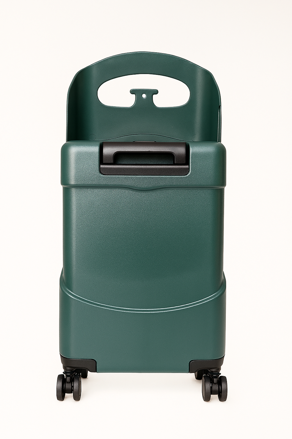 Kendi Premium Carry-On Cabin Suitcase with Aluminium Frame & Built-in Seat – Forest Green